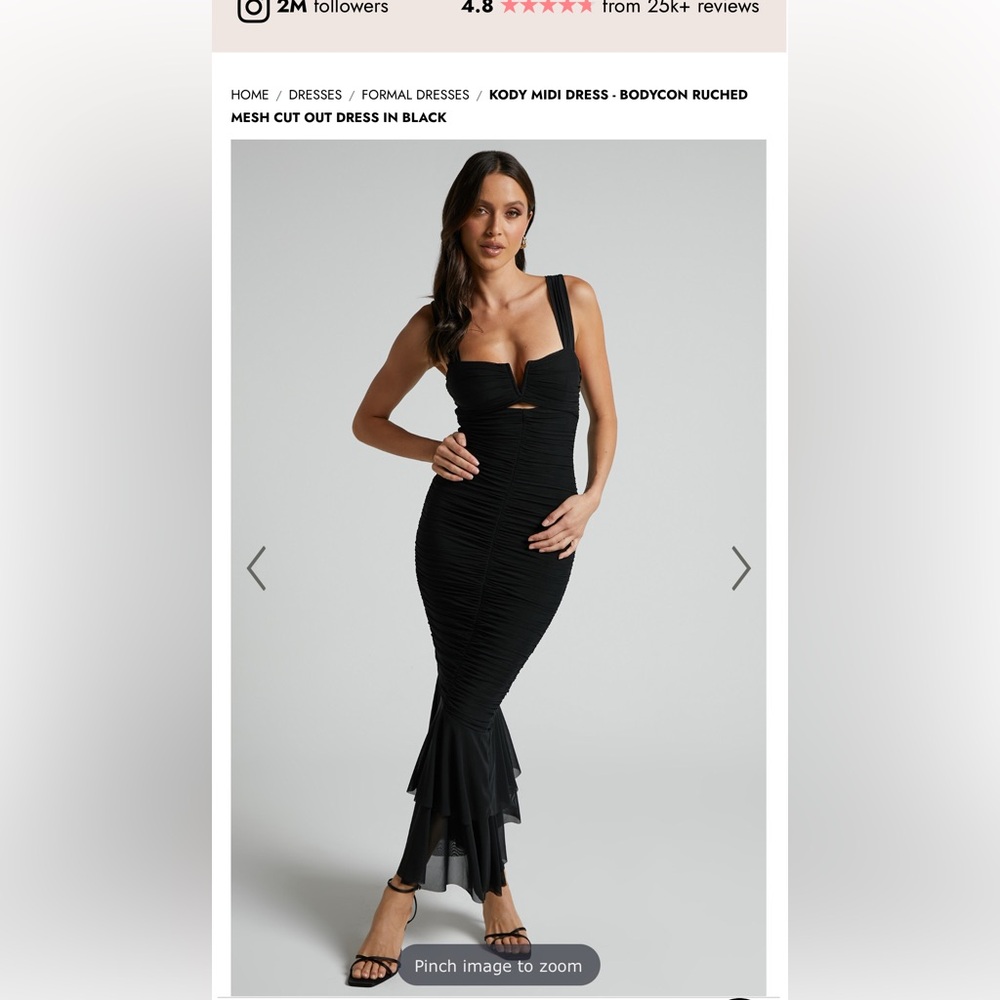 Showpo black bodycon mermaid dress - 6 -